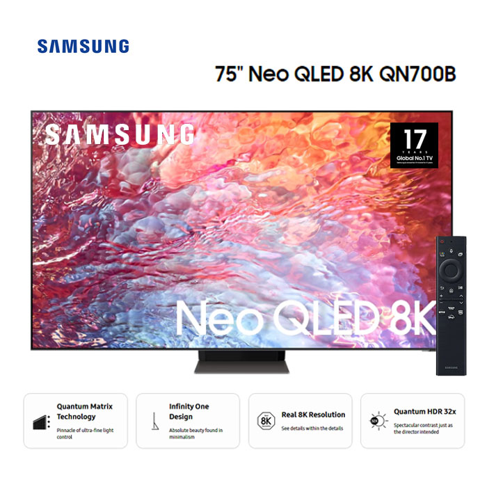 Samsung Smart TV Neo QLED 8K 75 Inch - 75QN700B | QA75QN700BKXXD